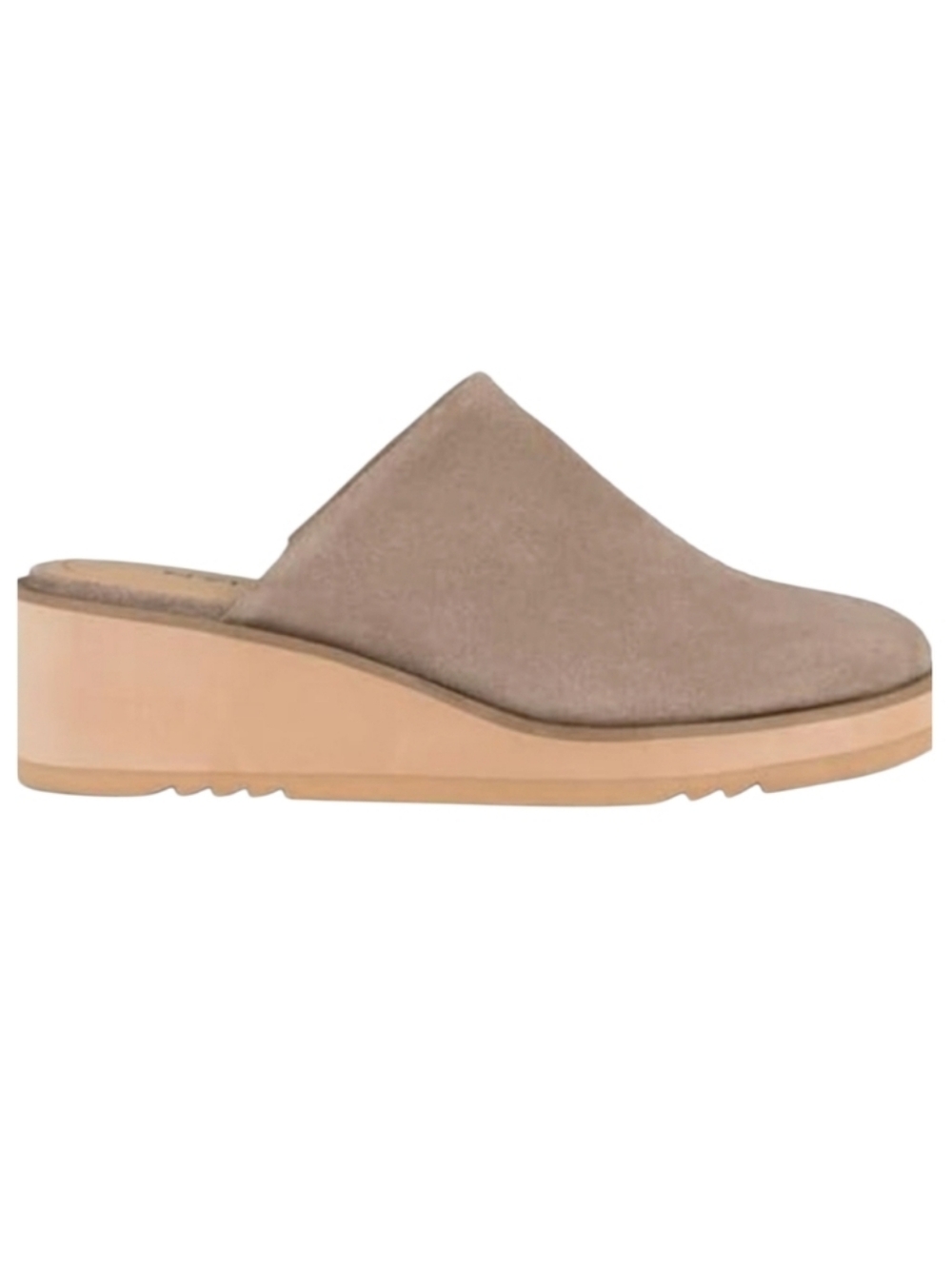 NEW! NYDJ Edmond Soft Suede Slip On Wedge Mule Shoes 9.